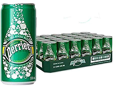 24 x 250 ml d'eau minérale naturelle pétillante, pour déjeuner sain, boissons gazeuses.