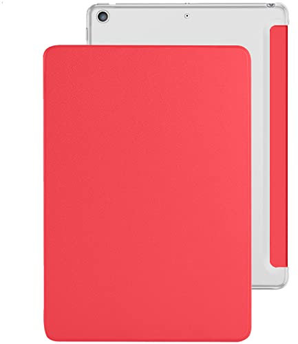 DuraSafe Cases iPad Air 3 2019 PRO 10.5 pulgadas 2017 Air 3rd Gen MQF12LL/A MQEY2LL/A MQF22LL/A MQF02LL/A TriFold PC Smart PU Leather Protective Hard Back Cover - Rojo
