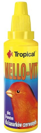 Tropifit FÜR ROTE KANAREN - Mikroelement-Zusatz für Vogelfutter, Flüssigkeit, 3E+1 Gramm, Geschmacklos, Allergenfrei, Kühl und unsonnig lagern, Vor Kindern schützen