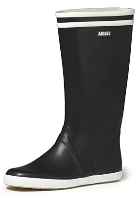 Aigle Goeland, Stivali in Gomma Uomo, Blu Navy Bianco, 43 EU