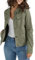 Wrangler Authentics Women's Stretch Denim Jacket, Olive, XL