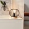 Brilliant Tischlampe im Neo Retro Stil-dekorative Tischleuchte mit Schnurzwischenschalter für Büro, Schlafzimmer oder Wohnzimmer aus Metall/Holz, in schwarz/holz-Ø 20cm, 93044Z76