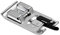 sourcing map Overcast Foot Sewing Machine Foot Galvanized Iron Presser Foot 37.5x16mm