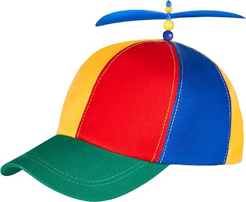 LATRAT Propeller Kappe - Sonnenschutz Lustige Mütze mit Propeller Propeller-Mütze, Hubschraubermütze, Hubschrauber-Kappe, Baseball Cap für Erwachsene & Kinder - Größenverstellbar (Unisex Design)