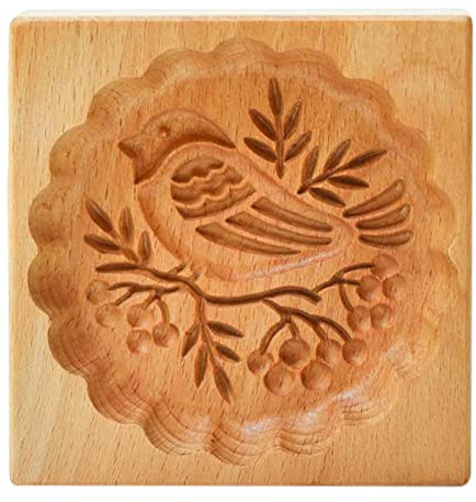 Backform Aus Holz, Holzbackform Model Backform Tierform Keksformen, Cookie-Stempel Plätzchen-Ausstecher Holz-Model-Backform Cookie Cutter Für Kekse DIY Lebkuchen Mooncakes Biscuit