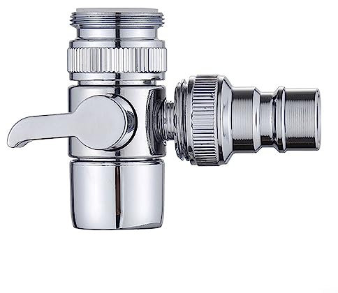 Répartiteur 1 entrée et 2 sorties, 1 robinet de machine à laver à deux joints, distributeur automatique de valve d'arrêt d'eau + connecteur