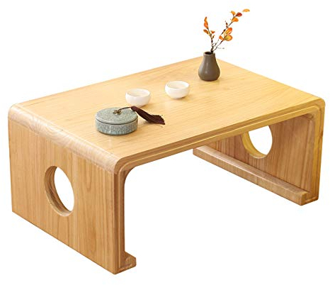 Tavolo da caffè Tavolo da caffè in tavolino da tavolino da tavolino quadrato rustico, scrivania del computer portatile for letto, vassoio del letto, tavola da tavolo in legno resistente tavolo finale,