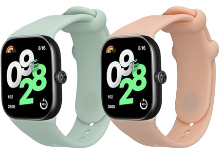 kwmobile Bracelet compatible avec Xiaomi Redmi Watch 4 / Watch 5 / Watch 5 eSIM bracelet - 2x bracelet de rechange en silicone pour fitness tracker
