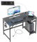 JOISCOPE Home-Office Schreibtisch mit USB & Type-C Anschluss, 120x60 cm in Schwarz Computertisch, Ergonomischer Home-Office Arbeitsplatz, Tisch aus Holz für Schlafzimmer, Heim und Büro