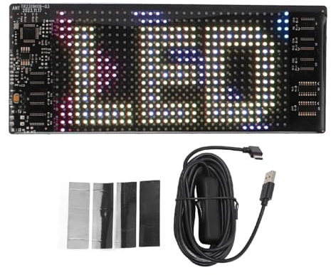 LED Plaque Lumineuse Camion Personnalisé 173 * 70mm, étanche IP65, Panneau de Voiture LED USB, Contrôle par Application Bluetooth, Motif de Texte personnalisé