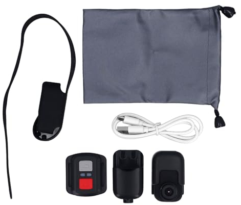 Zerodis 4K-Katzenhalsbandkamera, HD-WLAN-Haustierkamera, Mini-Actionkamera für Videoaufzeichnungen, Hundehalsbandkamera für Heimtierbedarf, Kamera für Katzen, Hunde, Outdoor,