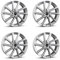 4x Borbet Felgen V 7x18 ET45 5x112 crystal silver kompatibel mit VW Beetle Caddy e-Golf Eos Golf Jetta Passat Tiguan Touran T-Roc