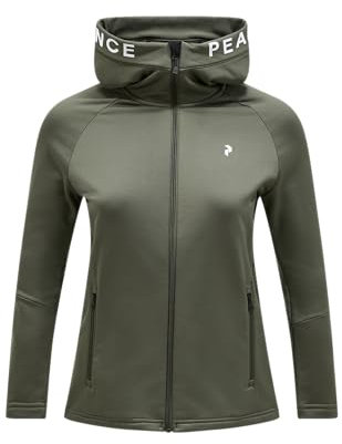 Peak Performance W Rider Zip Hood - Pine Needle - L