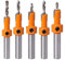 Woodworking Sanding Tool Rotating Sets Of Five Tapered Counterbore Drill Holes Drilled Alloy Ladder Drill Head Screw Self-tapping Wood Screws Step Drills Wood Shaving Tools