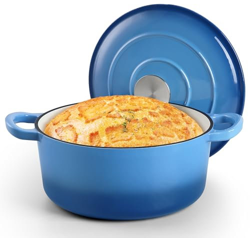 HaSteeL 3 QT Emaille Dutch Oven (Blau)