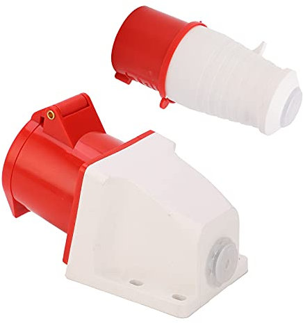 Prise d'alimentation à 4 Broches Ensemble de Prises de Connecteur Industriel triphasé monté 32A Ac380v-415v avec Indice Ac380v-415v, Cette Prise de Courant Industrielle Est