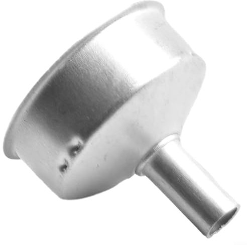 Imbuto per moka in alluminio, adatto per la maggior parte delle caffettiere moka, colore argento, varie dimensioni disponibili, adatto per filtri di ricambio (50 ml)