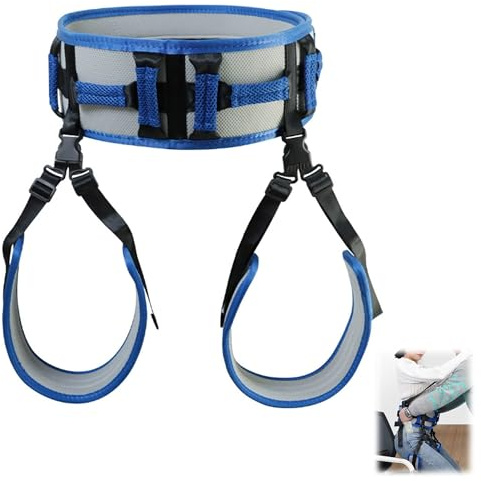 LONGHAO Senioren Transfergurt Weiche Gepolsterter Transfergurt mit Griffen Transfer-Sling für Senioren Ergonomische Hebehilfe Hebegurt Hilfsgurt,Sicherer Transfer vom Bett,Rollstuhl Oder Auto (#1)