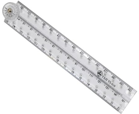 Montesy Paquete de 3 reglas plegables de 30 cm, regla de medición, regla de dibujo, regla recta plegable, regla geométrica