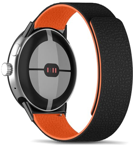 RoYiio für Google Pixel Watch 5/4 Armband Magnetisch | Silikon Ersatzarmband für Google Pixel Watch 5/4/3 Armband Sport, Starker Magnet, Weich, Bequem, für Herren und Damen