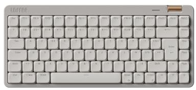 LOFREE Clavier mécanique Flow Lite84 Touches sans Fil Rechargeable Interchangeable avec récepteur2.4G, Connexion BT et Filaire pour Windows Mac Interrupteurs linéaires(Marble) Disposition FR