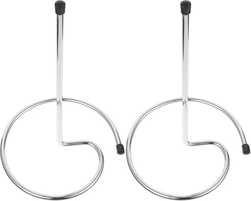 Parliky 2pcs Wine Decanter Drying Rack Metal Wine Carafe Drain Shelf for Home Bar Quick Dry Holder Invert Function for Accessories