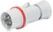 Gewiss GW60009H A bassa tensione, cavi A spina diritta, alta Performance, IP44, IP54, 6 pezzi, riferimento, 3P N E polo, 380 V-415 V, 16 A, 50 Hz/60 Hz, colore: rosso