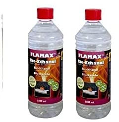 Flasche 1 Liter Bioethanol zertifiziert Set PZ. 2
