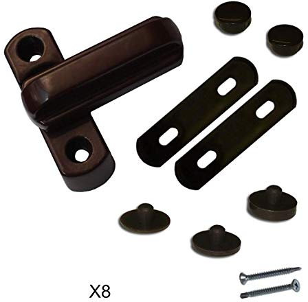 Upvc Window and Door Sash Jammer - Brown x8