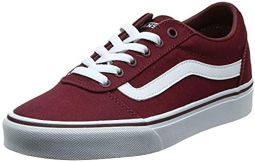 Vans Damen Ward Canvas Sneaker, Rot Canvas Burgundy Olq, 40 EU