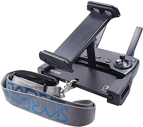 SKYREAT [Upgrade Aluminium-Legierung Faltbar 4-12 Zoll Tablet Ständer Halter Ipad Mount Halterung mit Metallmutter Ring für DJI MINI SE/Mini 2 / Mavic 2 Pro/Mavic Mini/Spark Fernbedienung Zubehör