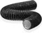 HG Power Manguera de Ventilación 100 mm, 5 m Manguera de Escape de Aluminio, PVC Conductos de Ventilación para Extractores, Climatizadores, Secadoras, Campanas Extractoras, Negro