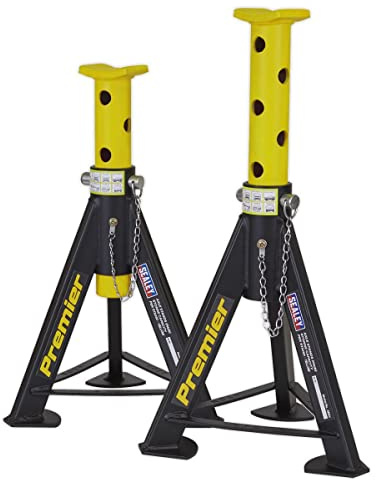 Sealey AS6Y Axle (Pair) 6tonne Capacity per Stand-Yellow