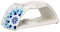 Villeroy und Boch Tea Passion Medina Stövchen, 18 x 8 x 7 cm, Premium Porzellan, Weiß/Blau
