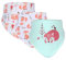 Baby Dreieckstuch Lätzchen, Fansu 3er Set Halstücher Multifunctional Saugfähig Weich Spucktuch Baumwolle Druckknopf Kleinkinder Unisex Designs (Fuchs)