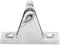 60 x 18mm Boat Deck Hinge Mount Fitting Boat Bimini Top 90° Deck Hinge Fitting Stainless Steel Marine Hardware