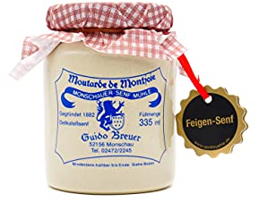 Feigen Senf - Monschauer Senf - Moutarde de Montjoie - Feigensenf 335 ml im Steintopf