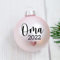 Personalisierte Weihnachtskugel aus Glas mit Titel (Oma, Opa, Tante, Mama, etc.) 2021 + Symbol, ca 6cm Durchmesser, Geschenk für Freunde, Familie, personalisierte Deko Weihnachtsbaum,