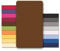 CelinaTex Jersey Topper Spannbettlaken Lucina Doppelpack 200x200-200x220cm Schoko braun 100% Baumwolle gekämmt bis 12cm Matratzenhöhe Spannbettbezug, Leintuch, Bettlaken, elastisch, Strech, Oeko-Tex