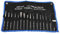 16Pcs Chisel Punch Tool Punch and Chisel Set Heavy Duty Pin Punch Set Mechanics Chisel Punches Set, Efficient Work Punching and Aligning, Engraved Sizes for Identification
