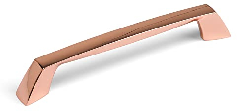 160mm Copper Kitchen D Bar Handle Rose Gold Door Drawer Pull Polished Cupboard Cabinet Furniture Drawer Upcycle Hardware