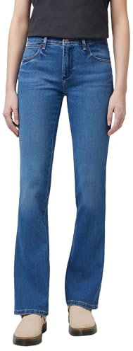 Wrangler Vaqueros de Corte Boot-Mujer, Camelia, 29W / 30L