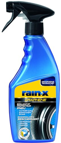 Rain-X Brillance et Protecteur pour Pneus – Protection Durable avec Nanotechnologie Graphène – Augmente la Brillance et Prévient les Dommages des UV – 500 ml
