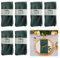 Tutamaz Stoffservietten Leinenservietten, 6er Set Hochwertige Abwaschbare Leinen Servietten Stoff 40x40cm Leinenservietten Wiederverwendbare für Hochzeit Geburtstag Abendessen Cafe Restaurant (Grün)