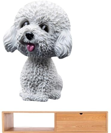 Figurine de voiture - Teckel mobile - Pour voiture - Figurine de tête mobile - Figurine amusante - Teckel - Décoration de voiture - Décoration de voiture dans la maison - Cadeau