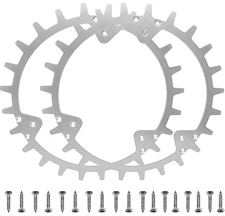 252mm Edelstahl Spikes Kompatibel für Automower 330, Mähroboter Spikes mit 18 Edelstahlschrauben für Automower 420, Traktionsverbesserung für Mähroboter