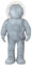 Summerglobe The Giant Astronaut Grey, Schneekugel, Glitzerkugel, Deko, grau, 30 cm