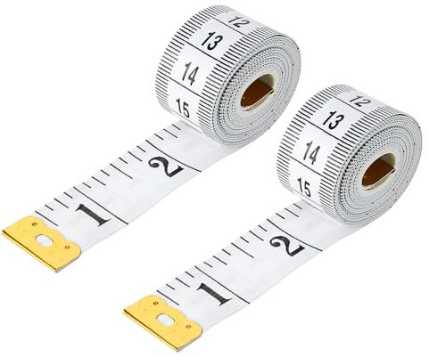 Tape Measure body, 2pcs 150cm/60inch Body Measuring Tape, Soft Flexible Tape Measure Set, Sewing Measuring Tape and Tailor’s Tape Measure for Professional and DIY Clothing and Crafting Measurements
