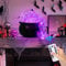 OKESYO Halloween Hexenkessel mit 24 Bubble Lichtkugel und Fernbedienung, DIY Halloween Kessel Deko mit Lichterkette, 8 Modi, Hexenkessel für Halloween, Karneval, Party