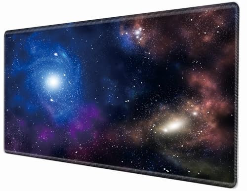 36x24 Desk Mat Gaming Mouse Pad XXXL Large Mousepad Giant Desk Pad Galaxy Mouse Mat Huge Oversized Computer Mat for Wireless Mouse Work Office